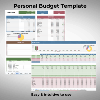 Personal Monthly Budget Template (Google Sheets)